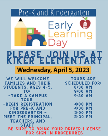 Early Learning Day Tours at Kiker