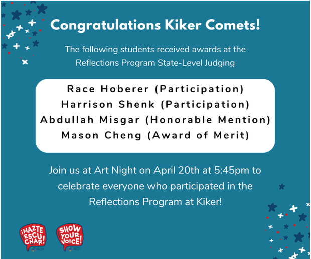 Reflections Contest State-Level Winners from Kiker