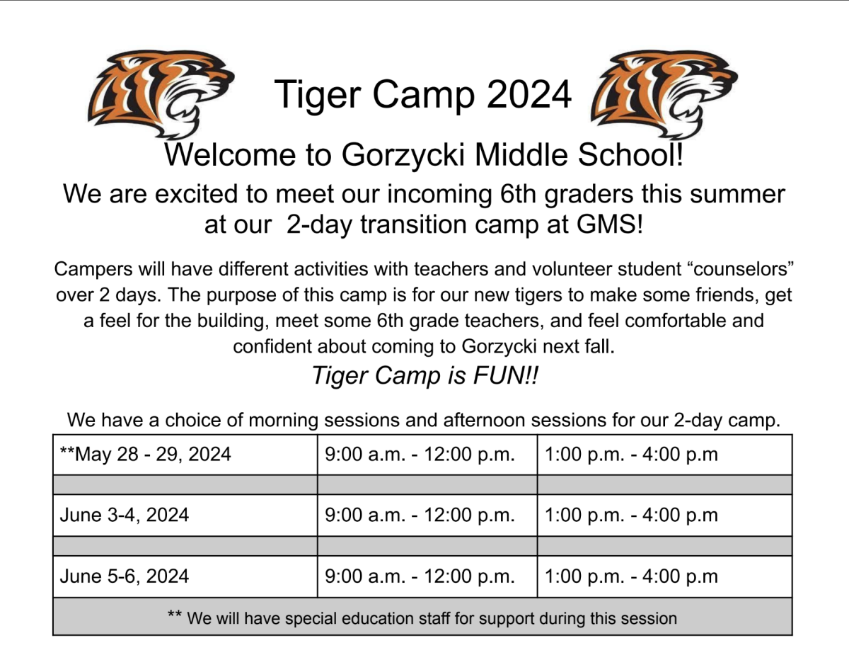 GMS Tiger Camp